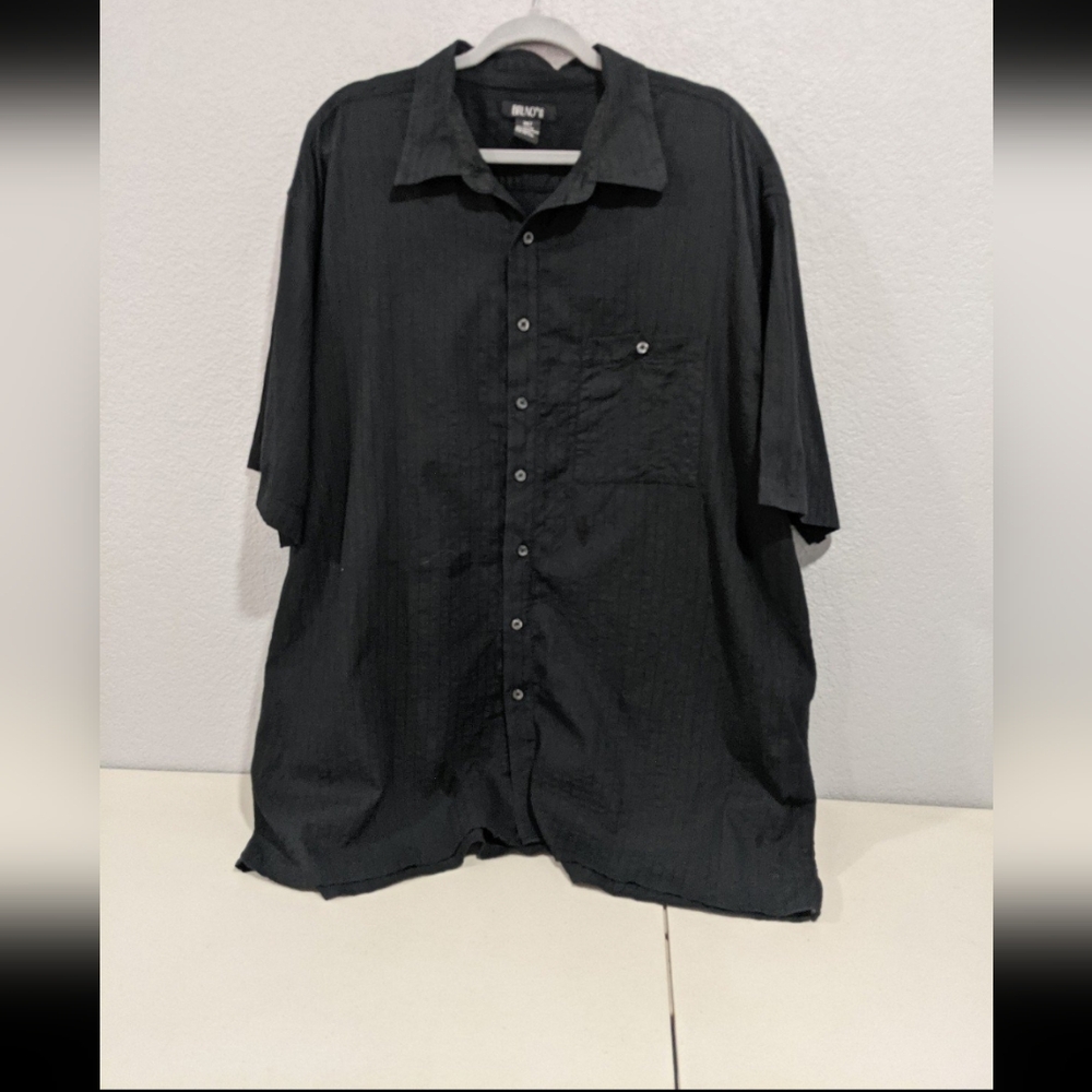 Men's Fashion Classic Black Shirt Formal Businesscasual Wedding Party Office